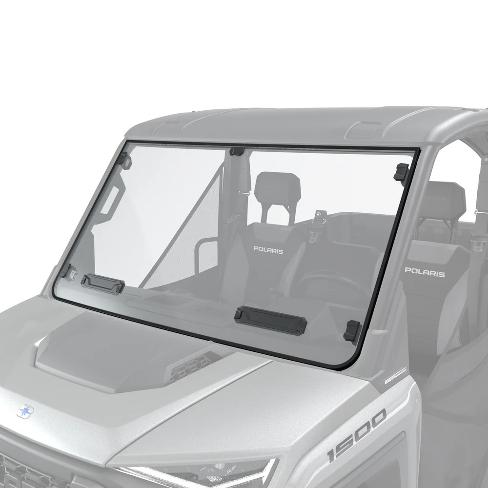 Polaris Ranger XD 1500 Lock & Ride Full Vented Windshield - Hard Coat Poly - Image 3