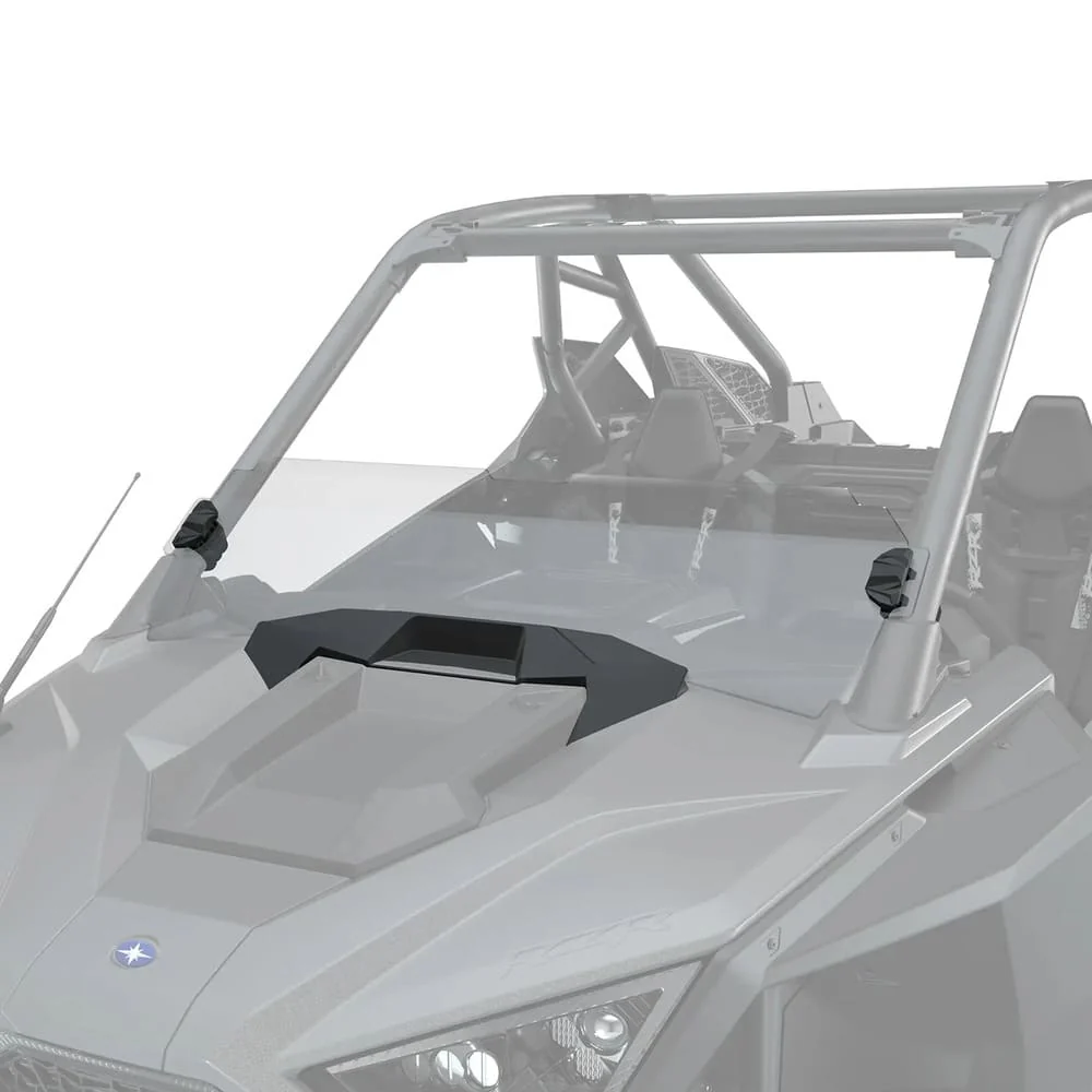 Polaris RZR Lock & Ride Mid Half Windshield - Hard Coat Poly - Image 3