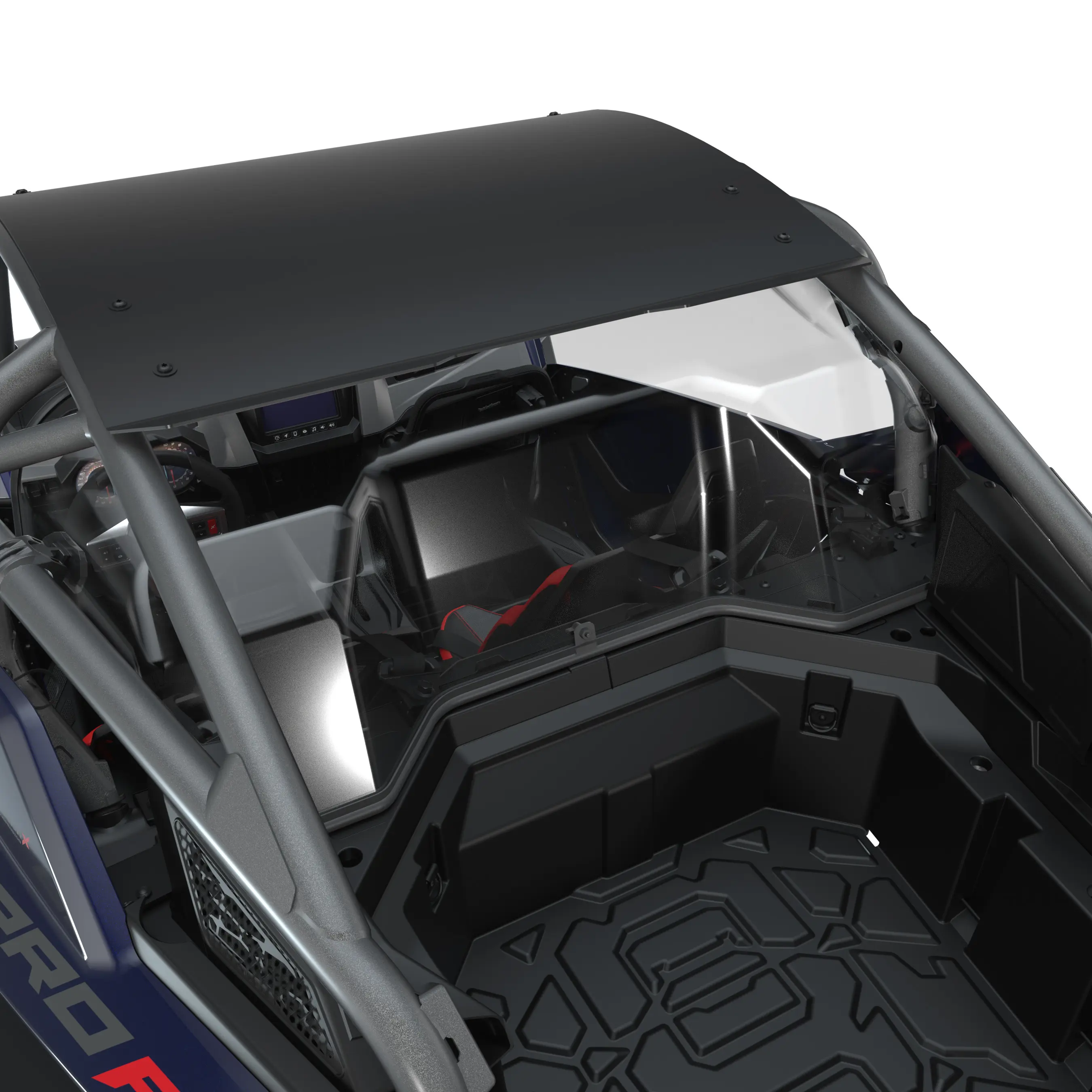Polaris RZR Lock & Ride Poly Rear Panel - 2 Seat - Image 3