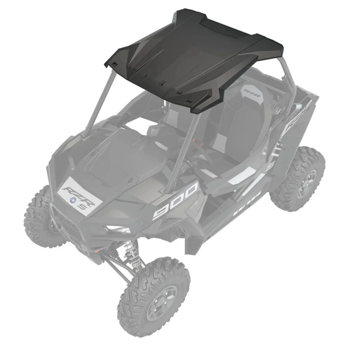 Polaris RZR Poly Sport Roof with Lock & Ride Technology - Black - Image 5