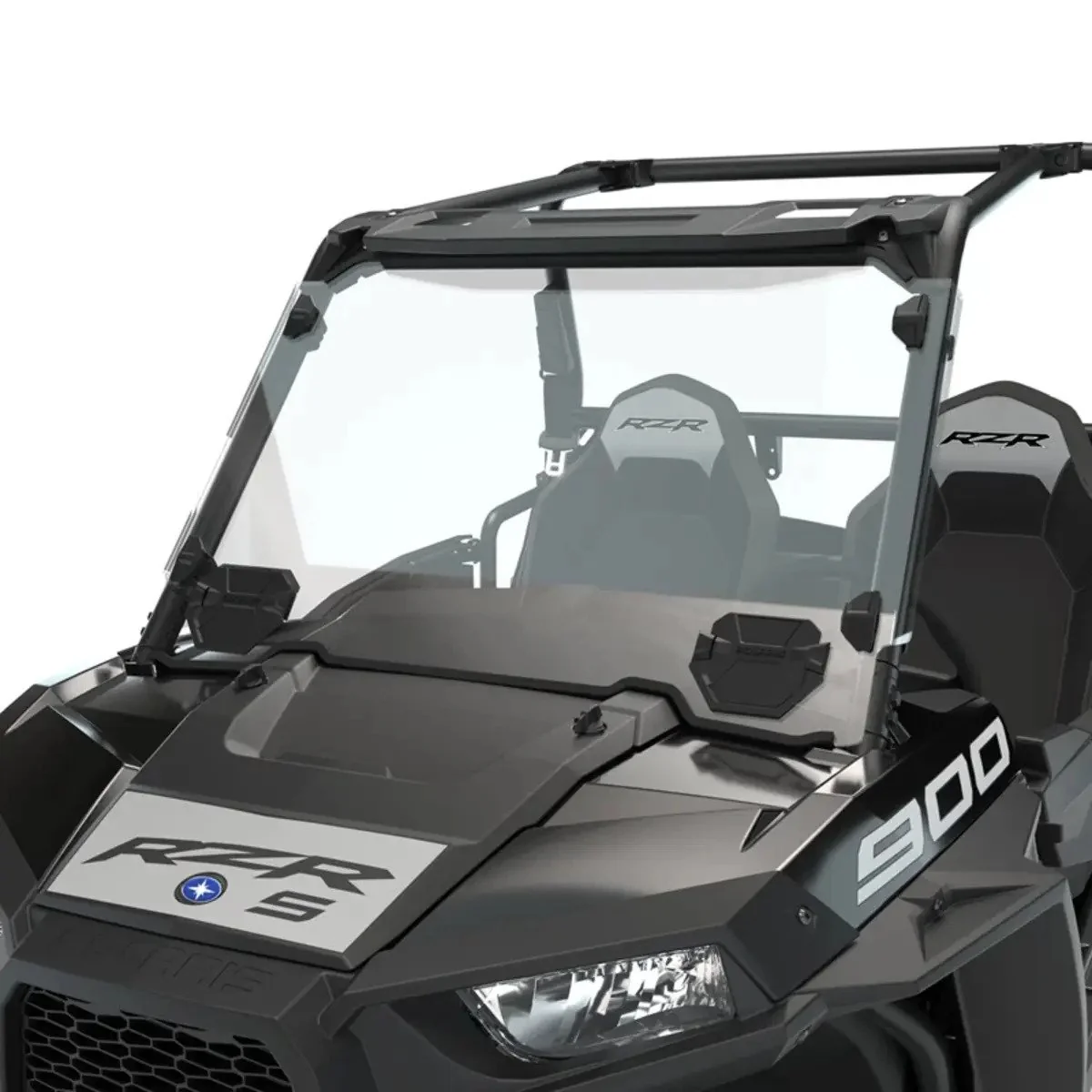 Polaris RZR Polycarbonate Vented Full Windshield - Clear - Image 2