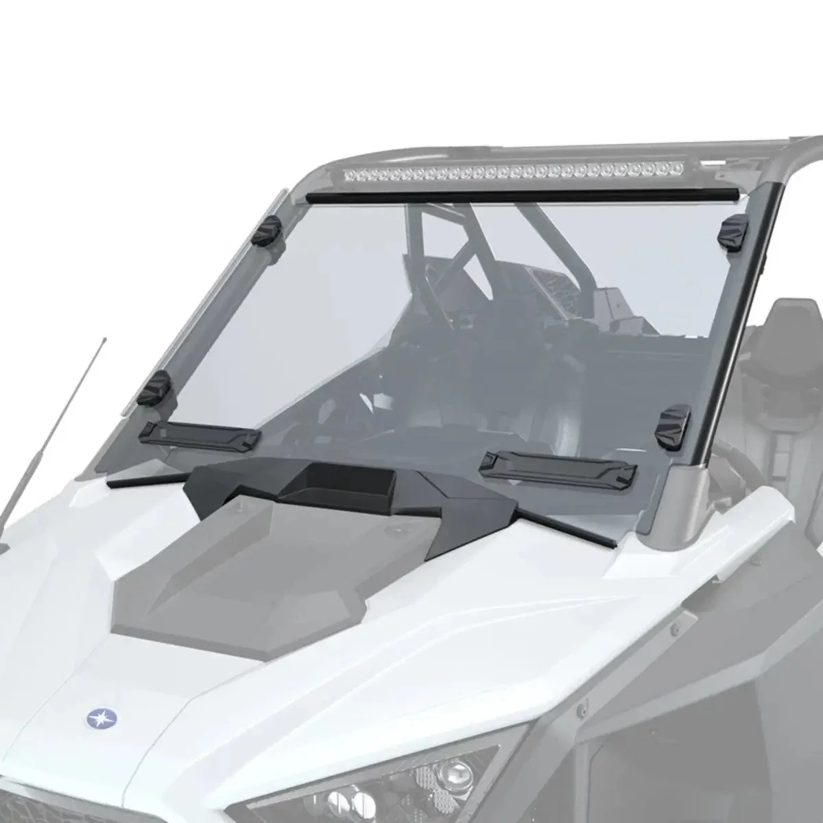 Polaris RZR Pro XP/Turbo R Lock & Ride Full Vented Windshield - Hard Coat Poly - Image 3