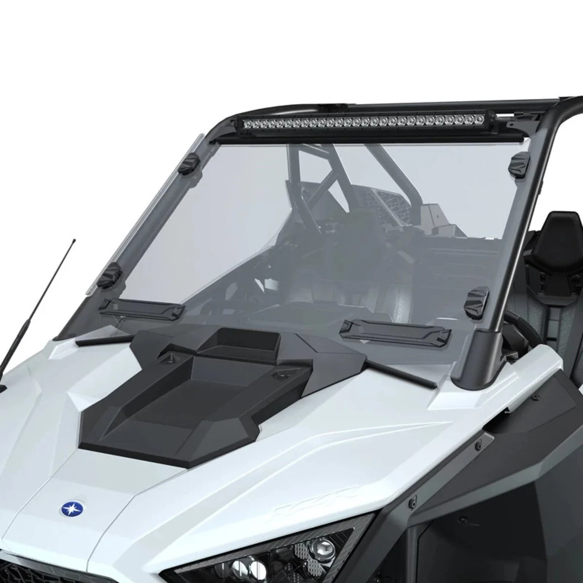Polaris RZR Pro XP/Turbo R Lock & Ride Full Vented Windshield - Hard Coat Poly - Image 4