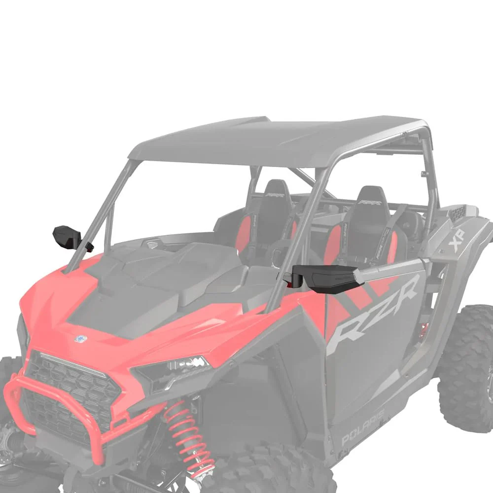 Polaris RZR Side View Adjustable Folding Mirrors for ROPS Mounted - Set of 2 - Image 2