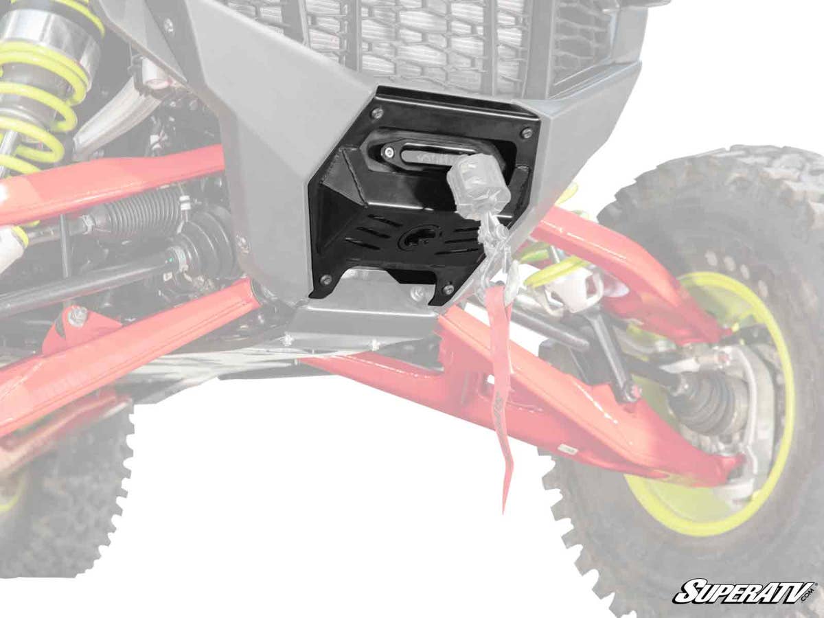SuperATV Polaris RZR Turbo R Winch Mounting Plate - Image 3