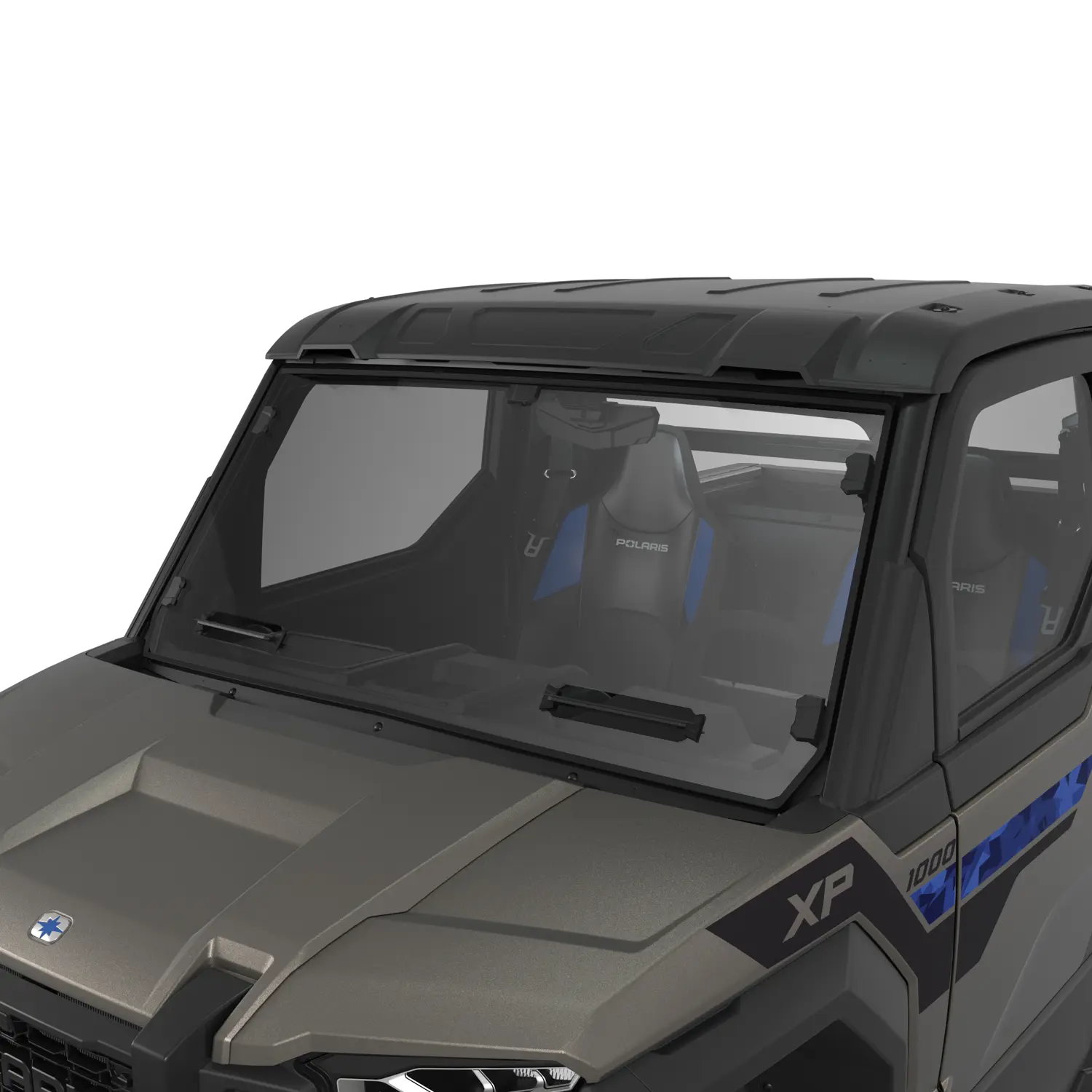 Polaris Xpedition Lock & Ride Hard Coat Poly Full Vented Windshield - Image 3