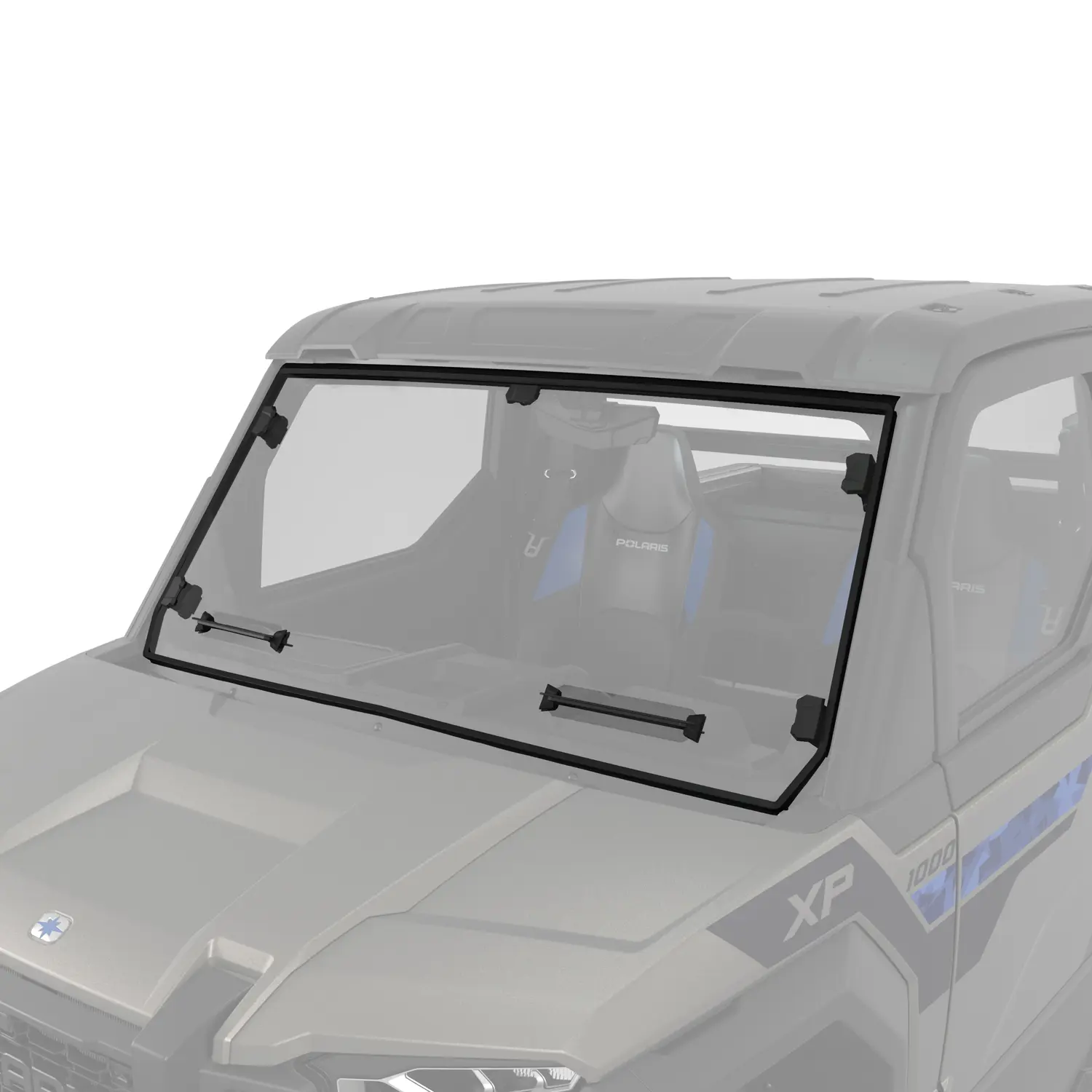 Polaris Xpedition Lock & Ride Hard Coat Poly Full Vented Windshield - Image 4