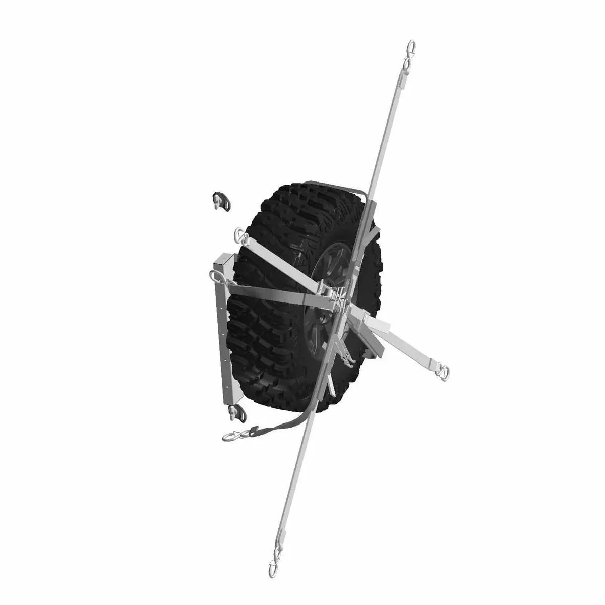 Polaris Xpedition Lock & Ride Max Spare Tire Carrier - Image 12