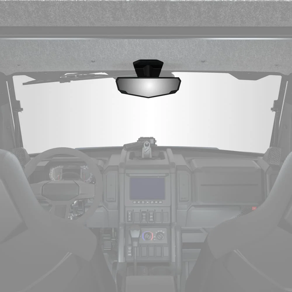 Polaris Xpedition Vehicle Frame Mounted Weatherproof Convex Rear View Mirror - Qty 1 - Image 2