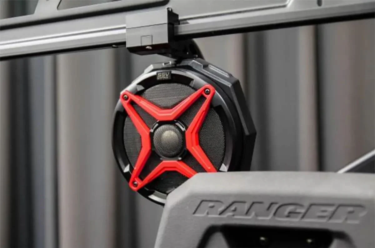 Pro Armor Polaris Ranger 2-Speaker SXS Cage Audio Kit with J Hook Clamps - Image 2