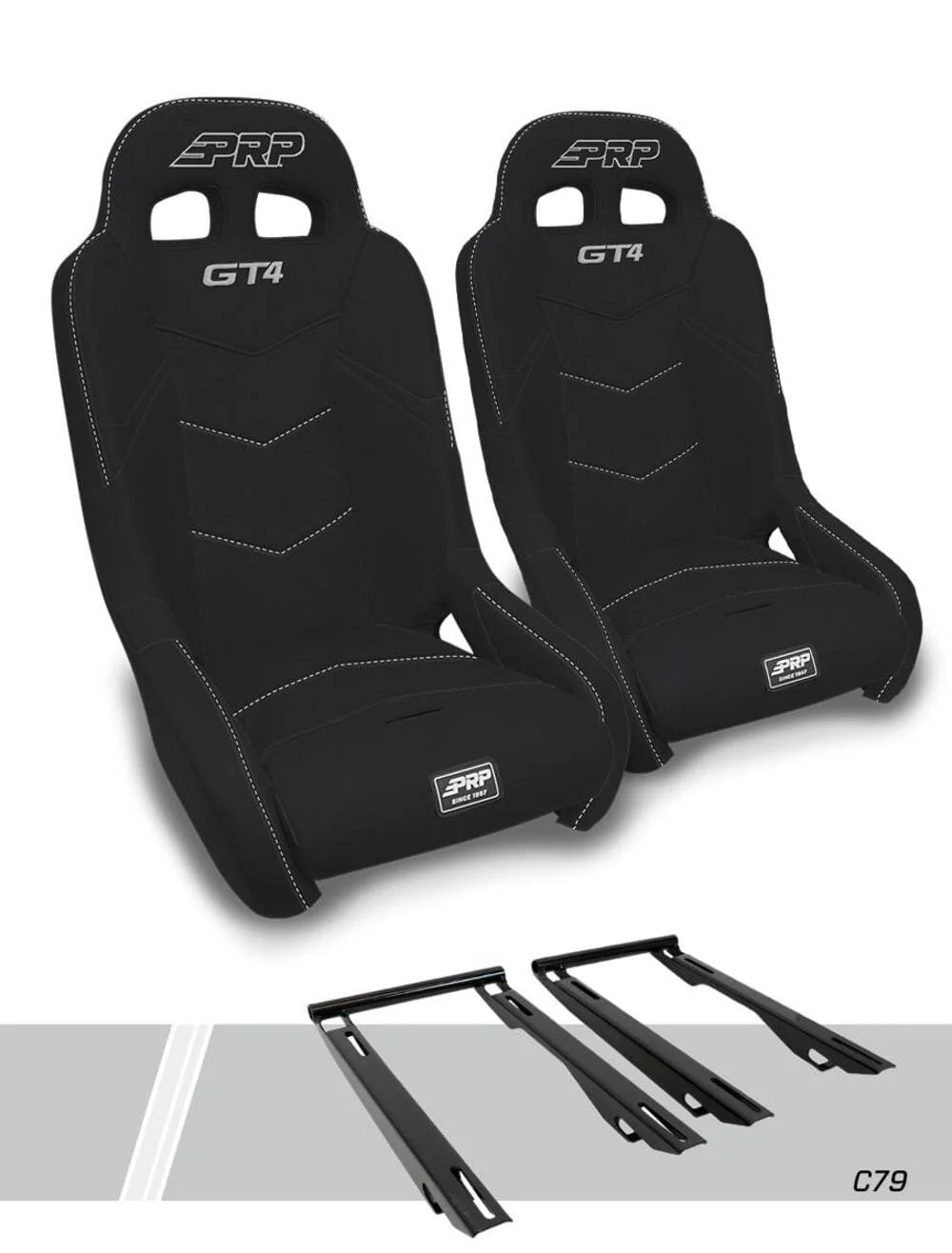 PRP Polaris RZR Pro XP/Pro R/Pro S/Turbo R GT4 Suspension Seats Kit - Pair