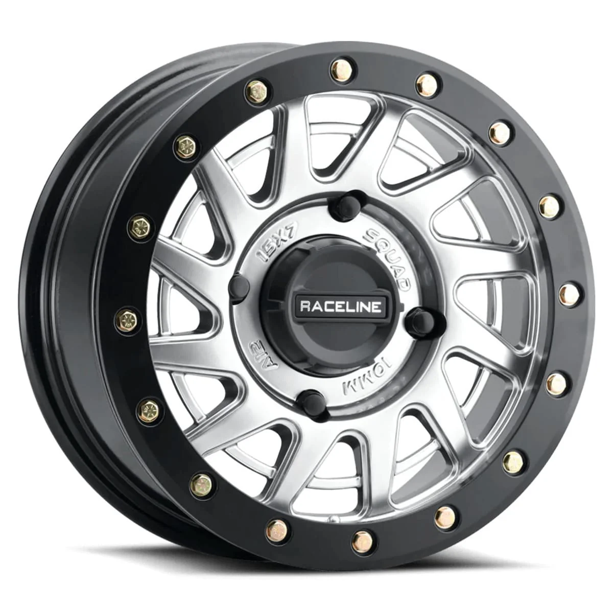 Raceline A12 Squad Beadlock - Hyper Silver & System 3 XCR350 Radial UTV Wheel & Tire Kit - Image 3