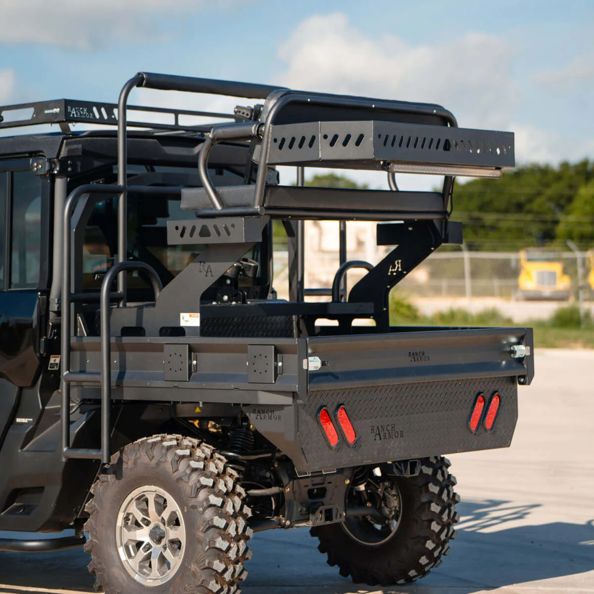 Ranch Armor Flat Bed Aluminum High Seat - Image 5