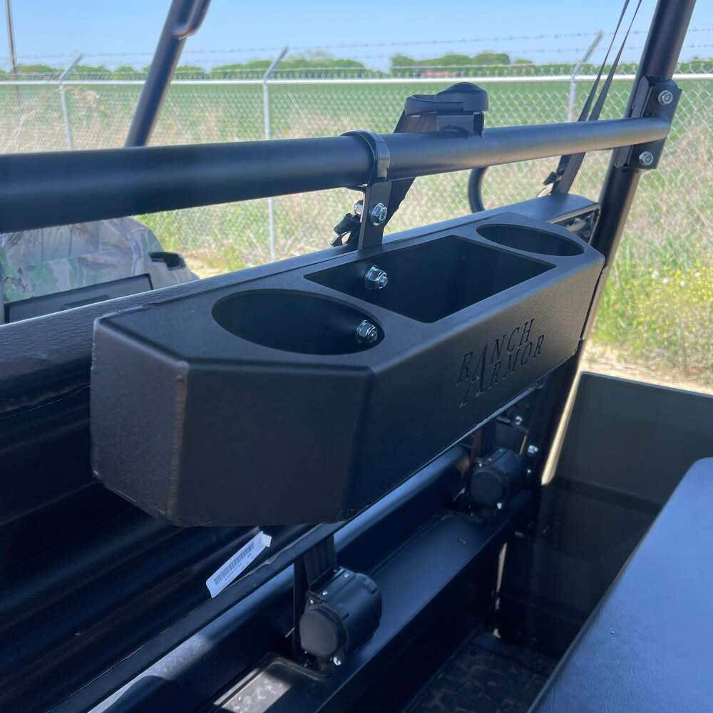 Ranch Armor Kawasaki Mule Pro FXT Rear Cup Holder Basket - Image 2