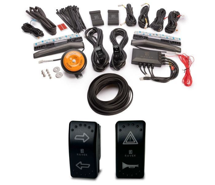 Ravek Can-Am Maverick X3 Plug & Play Auto-Cancel UTV Turn Signal Kit with White Running Lights - Image 8