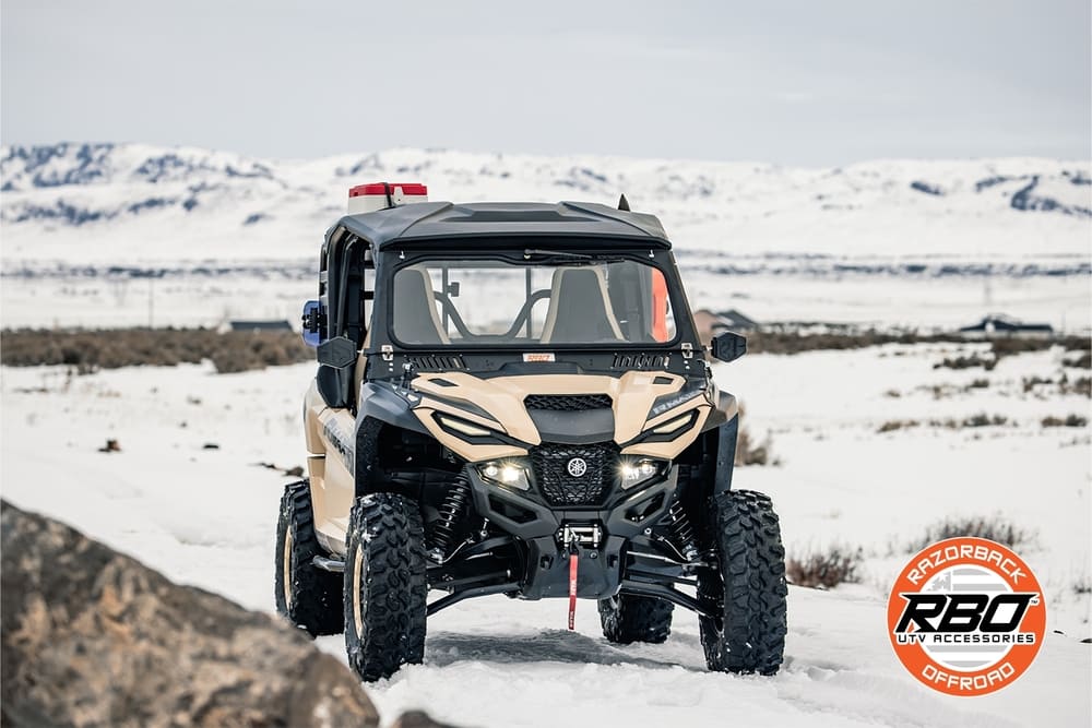 Razorback Offroad '20-'24 Yamaha Wolverine RMAX Folding Windshield - Image 11