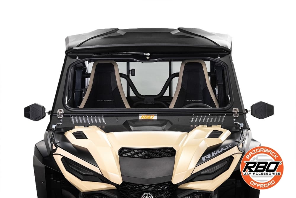 Razorback Offroad '20-'24 Yamaha Wolverine RMAX Folding Windshield - Image 20