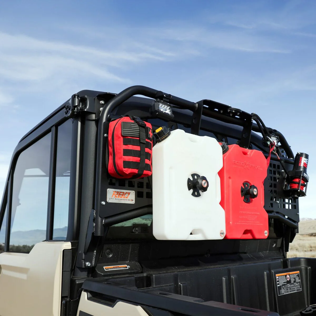 Razorback Offroad Can-Am Defender Sidepuller Winch Rack - Image 10