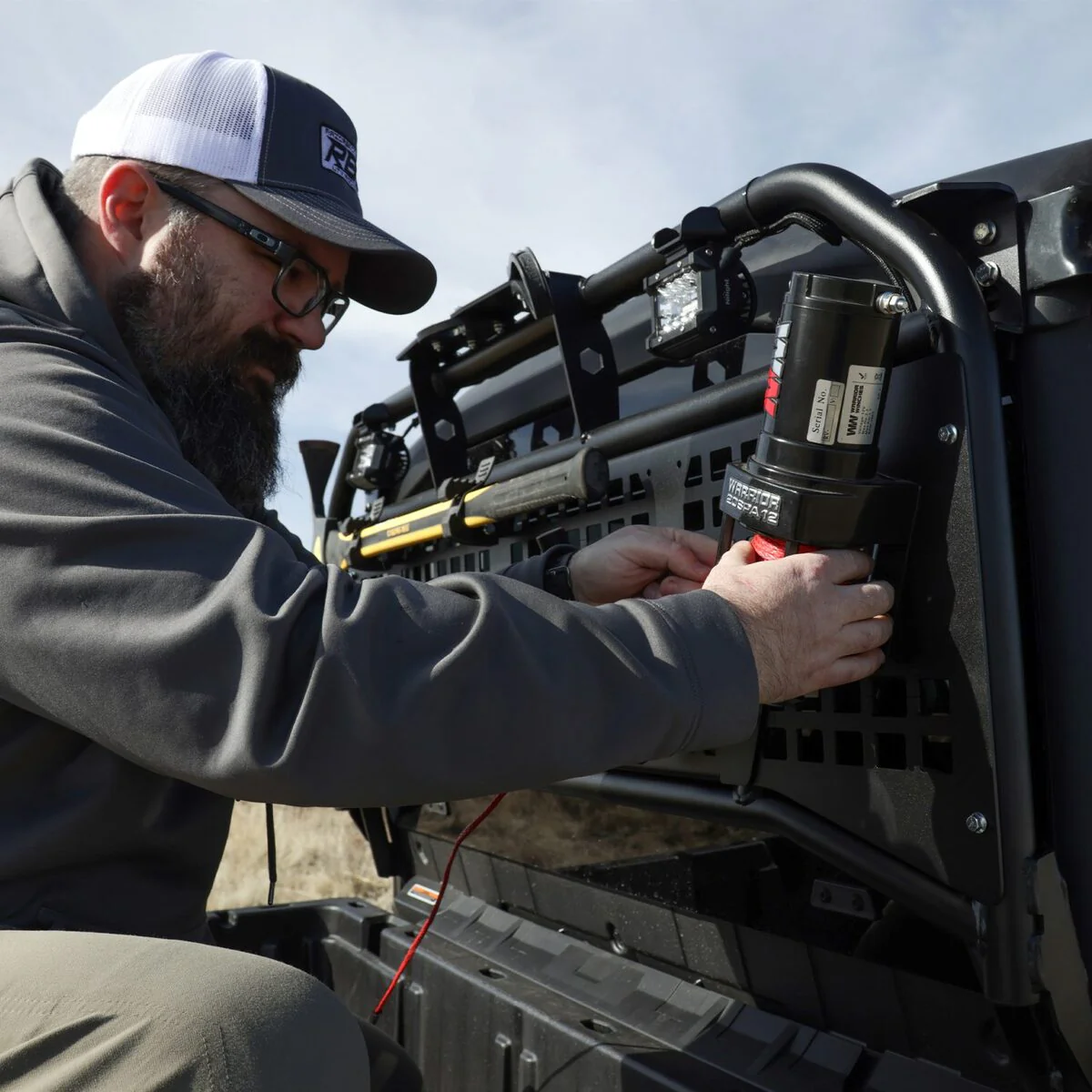 Razorback Offroad Can-Am Defender Sidepuller Winch Rack - Image 8