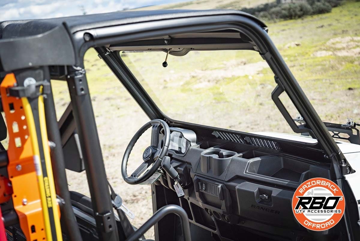 Razorback Offroad Polaris Glass Folding Windshield - Image 4