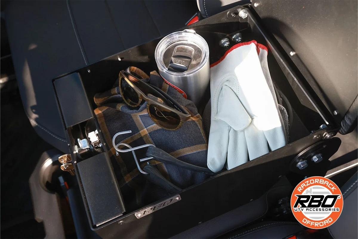 Razorback Offroad Polaris Ranger XD 1500 Locking Tilt Armrest Console - Image 4