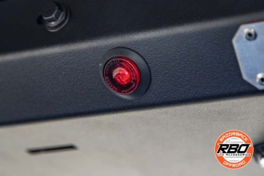 Razorback Offroad Polaris RZR Turbo S 3/4" Mini Red LED Light - Image 2