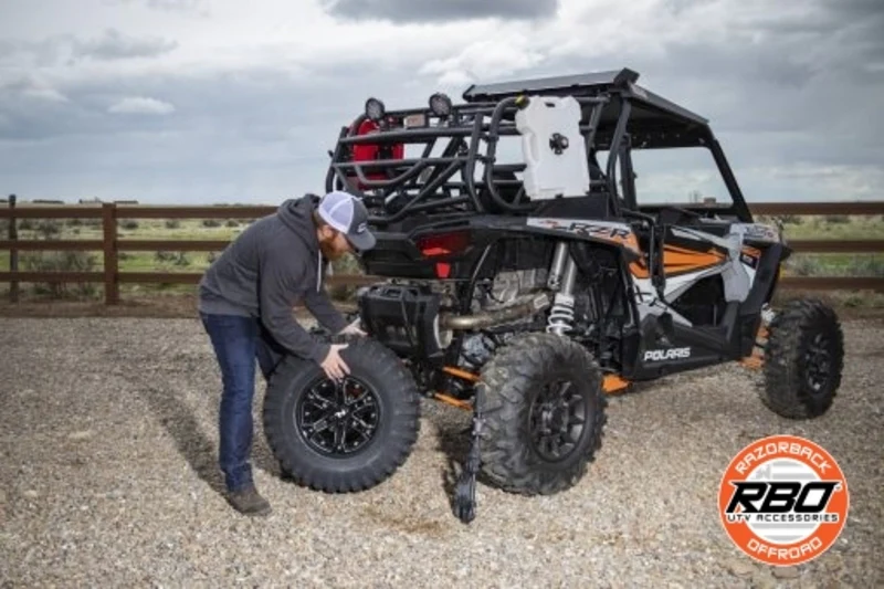Razorback Offroad Polaris RZR Ultimate Gun Rack/Grab Handle & Lug Wrench - Image 12