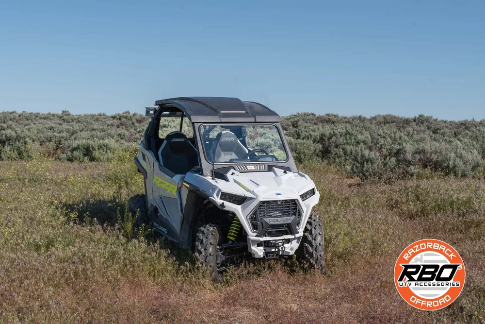 Razorback Offroad Polaris RZR Ultimate Trail Fixed Glass Vented Windshield - Image 8