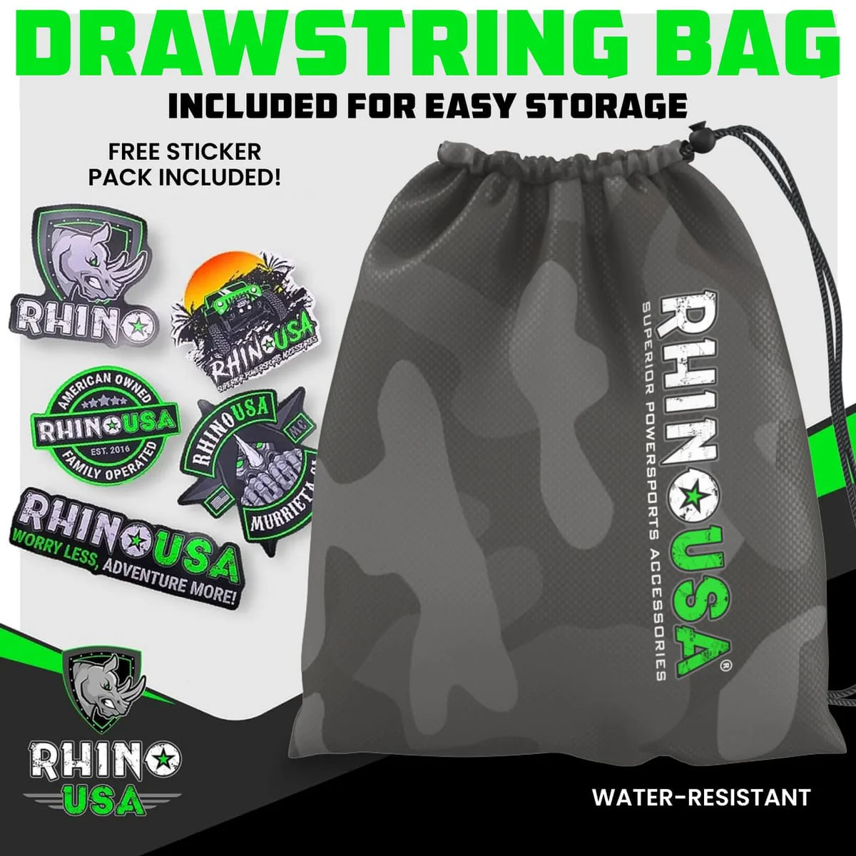Rhino USA 1.6" x 8' HD Ratchet 2-Pack Tie-Down Set - Image 7