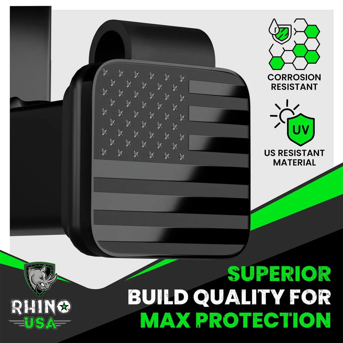 Rhino USA 2" American Flag Hitch Cover - Image 4