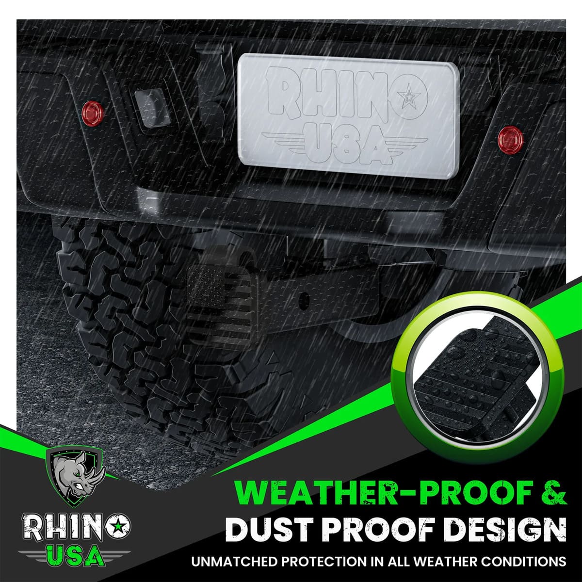 Rhino USA 2" American Flag Hitch Cover - Image 6