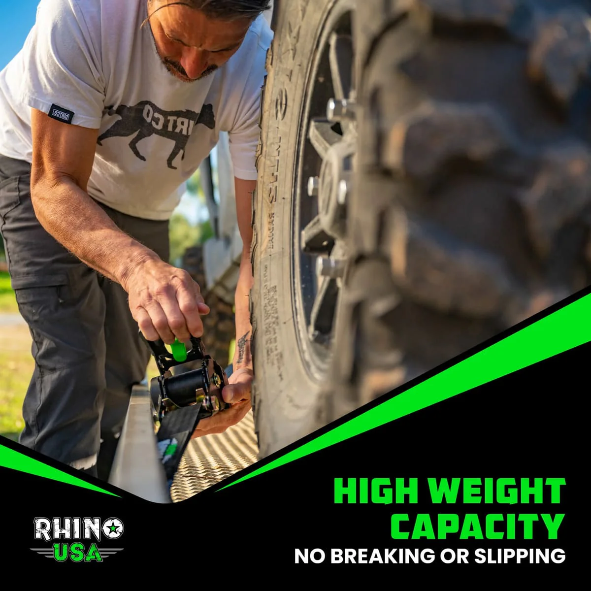 Rhino USA 2" x 10' Retractable Ratchet Straps - Image 6