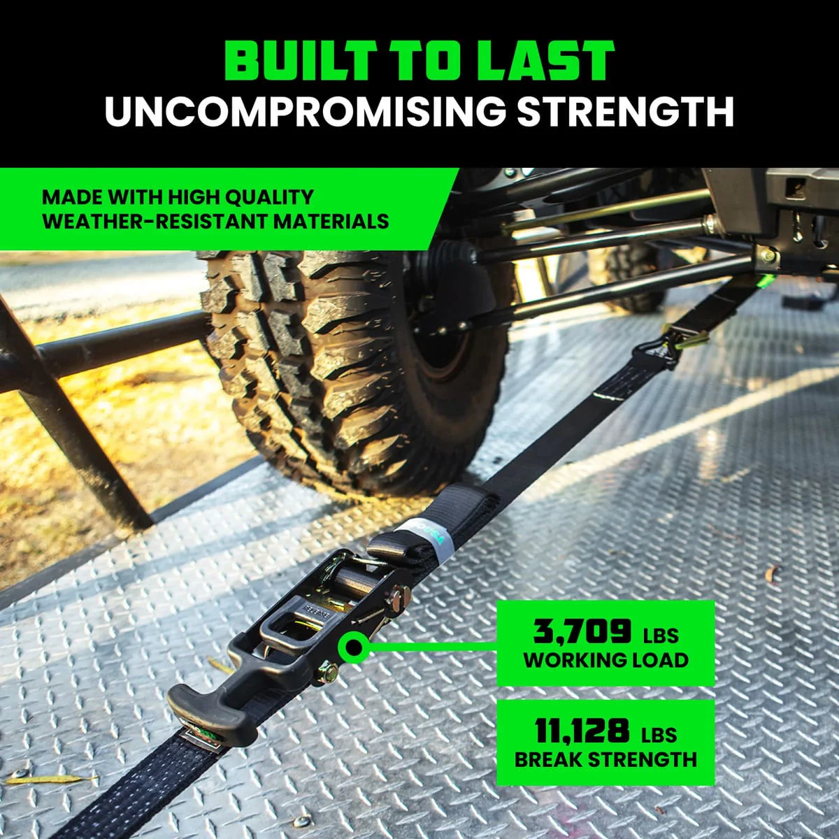 Rhino USA 2" x 8' J-Hooks Vehicle Tie-Down Kit - Image 3