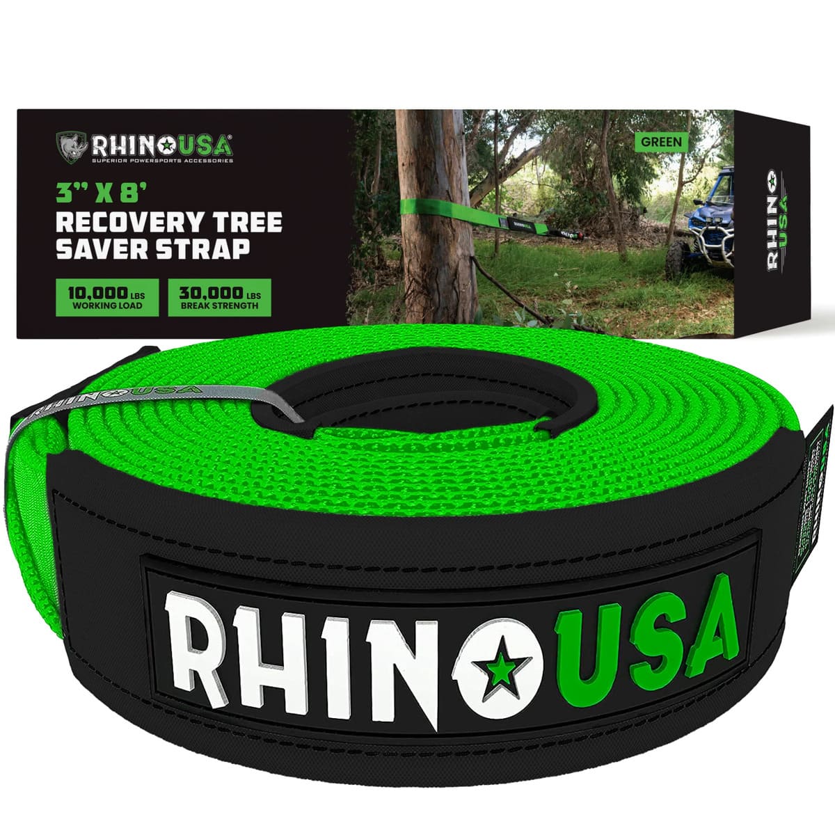 Rhino USA 3" x 8' Recovery Tree Saver Strap - Image 8
