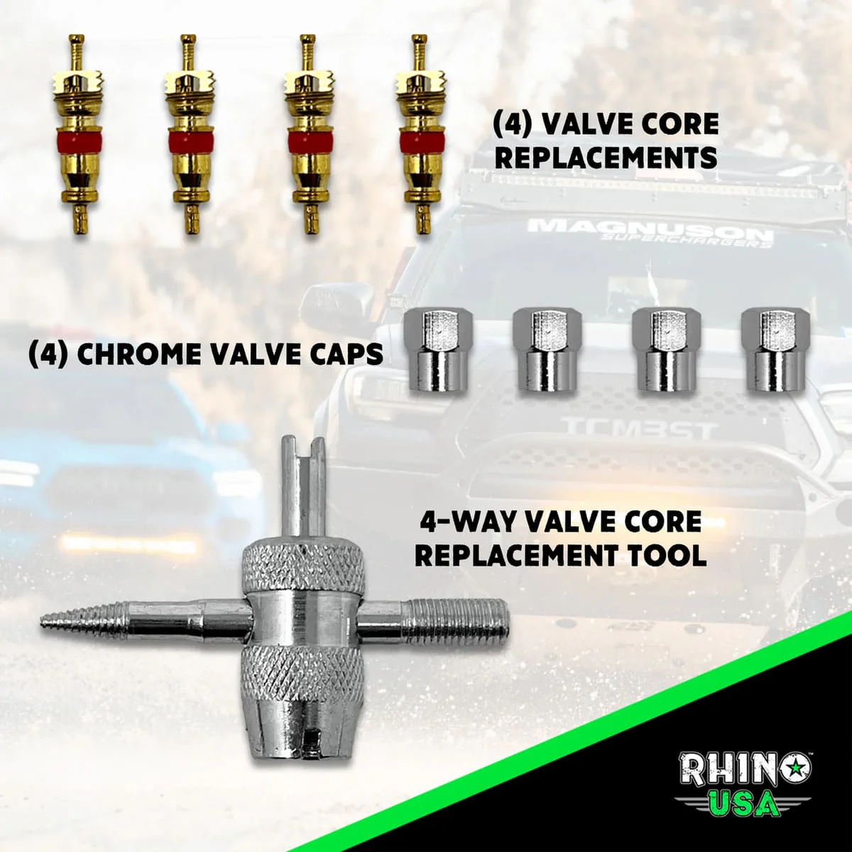 Rhino USA 60 PSI Tire Deflator Gauge - Image 3