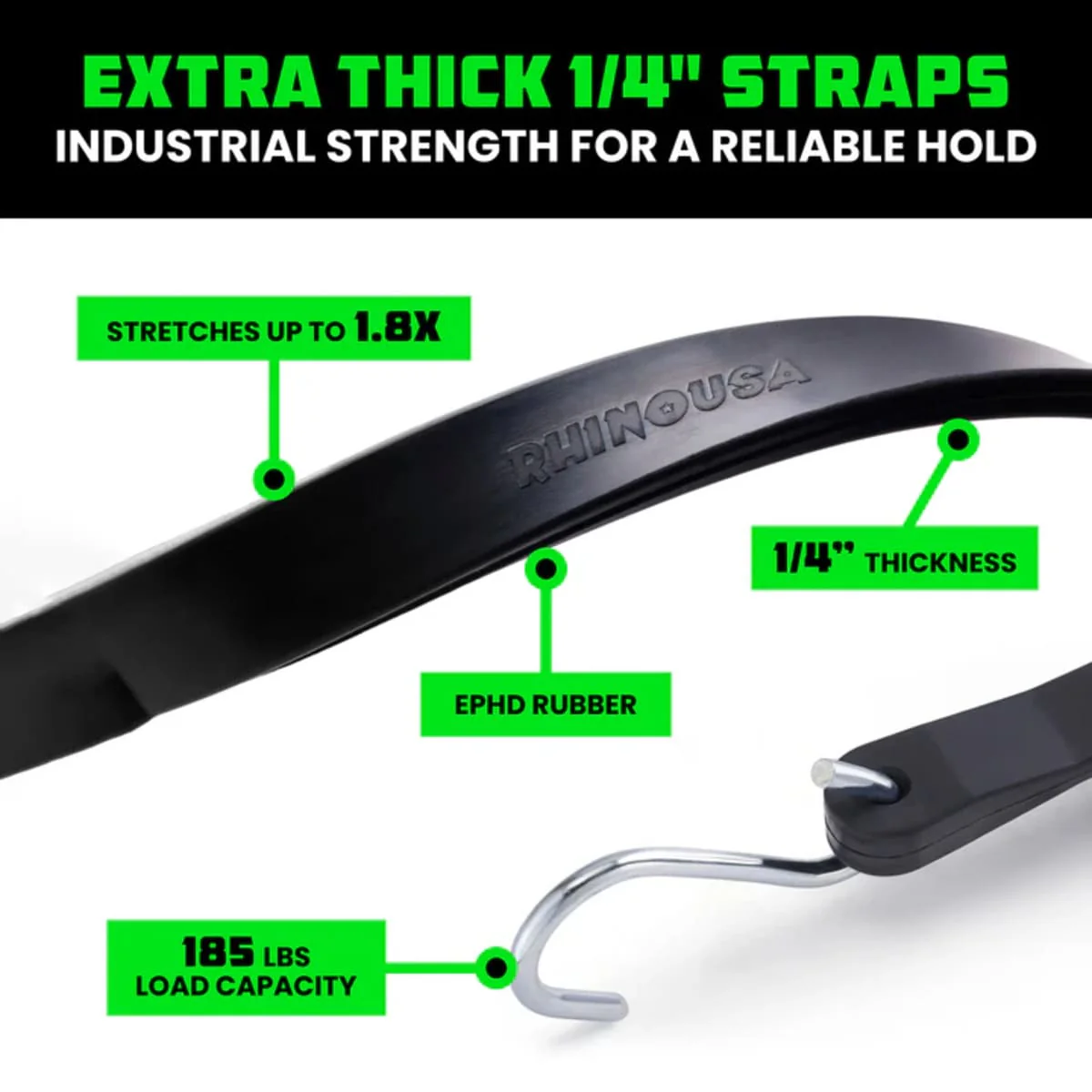 Rhino USA Heavy-Duty Tarp Straps - Image 5