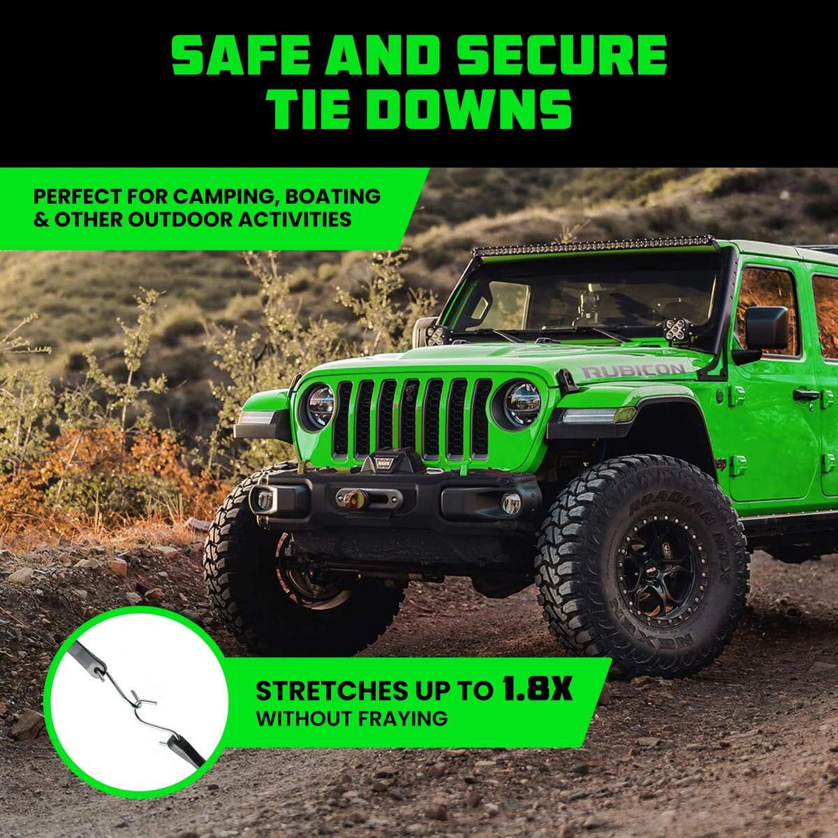 Rhino USA Heavy-Duty Tarp Straps - Image 7