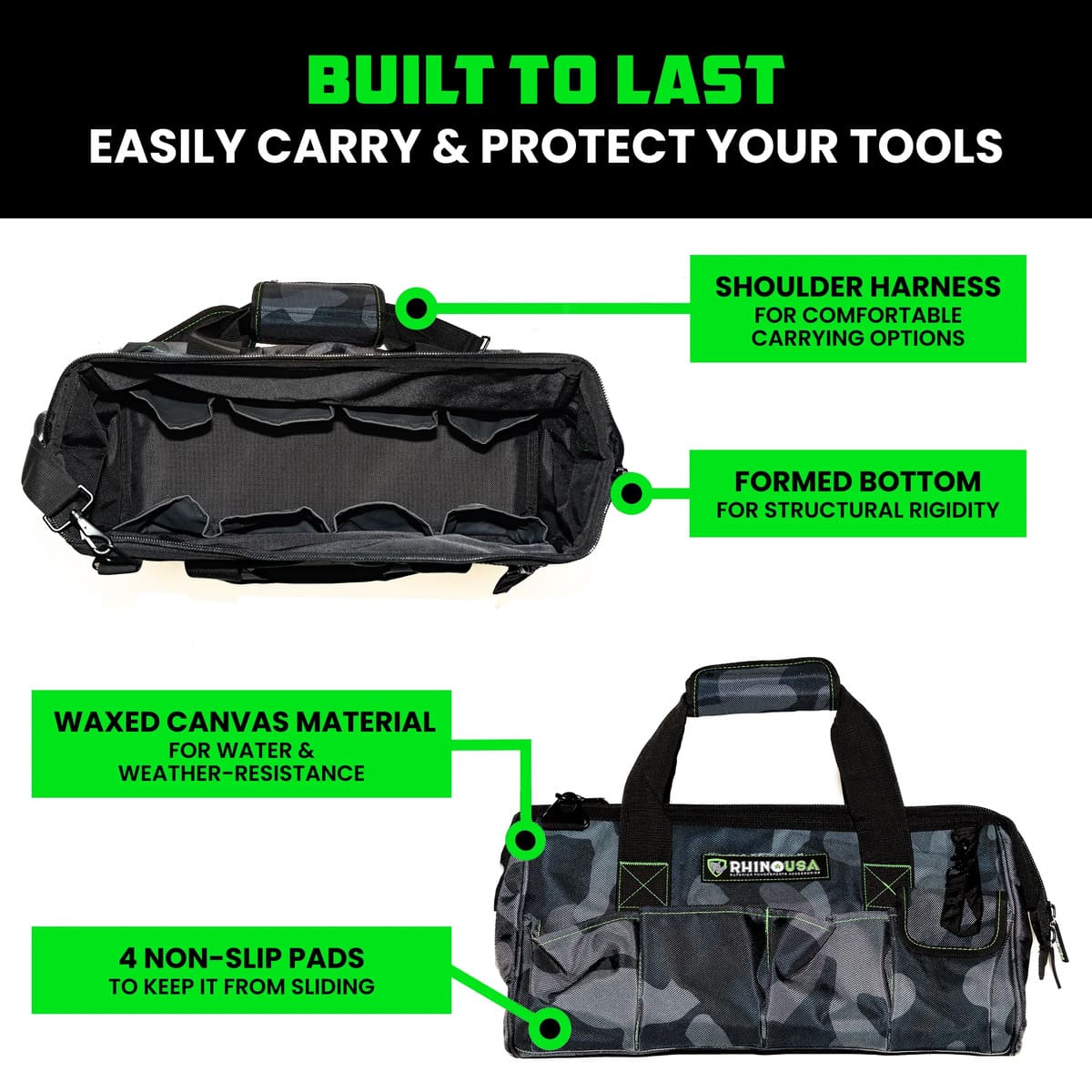 Rhino USA Heavy-Duty Tool Bag - Image 3