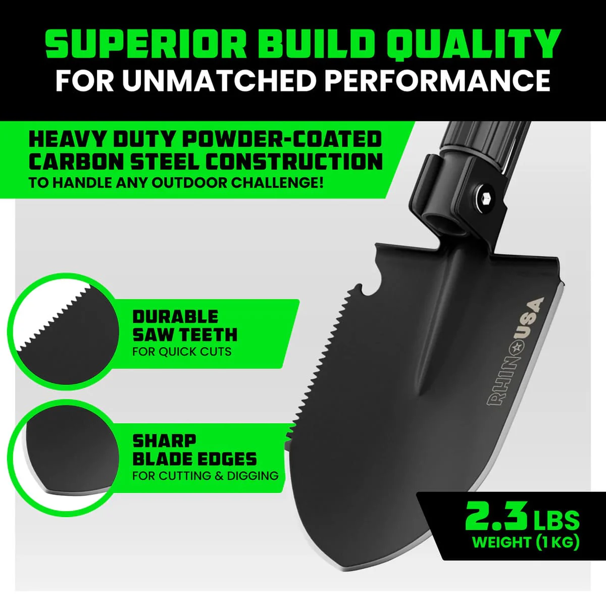 Rhino USA Ultimate Survival Shovel - Image 2