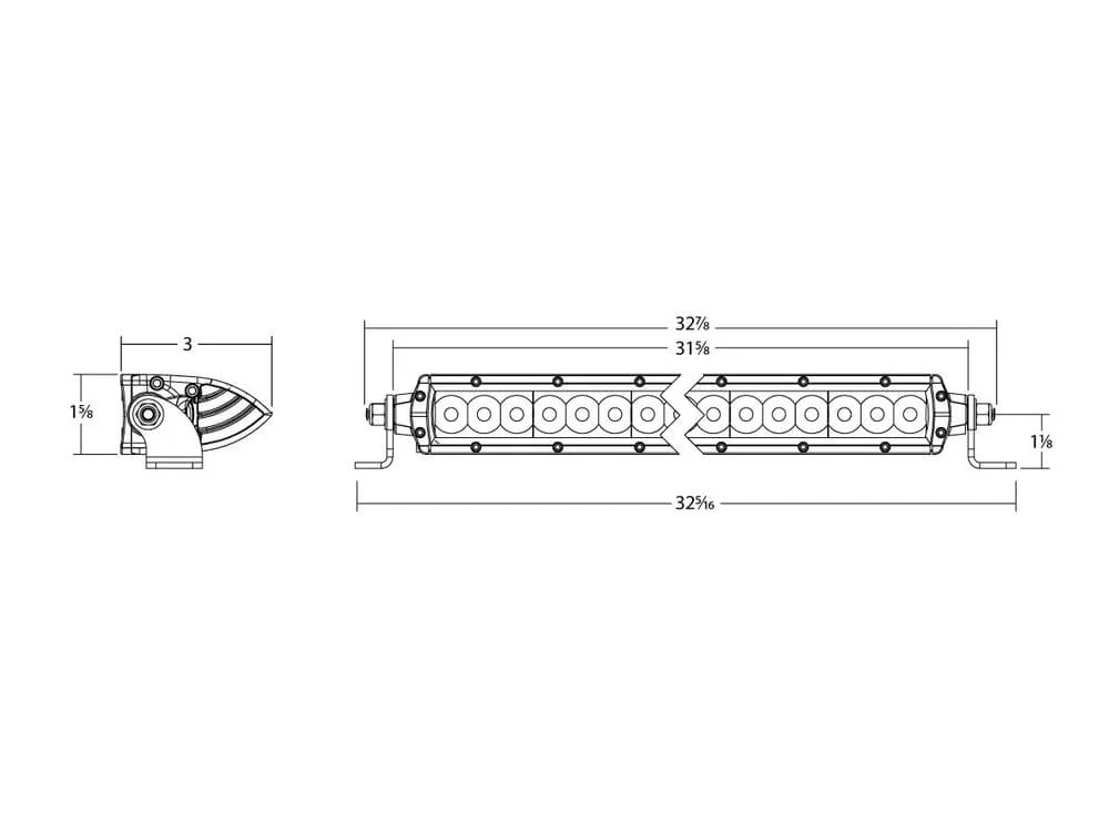 Rigid SR-Series 30" Spot Amber Pro Light Bar - Image 2