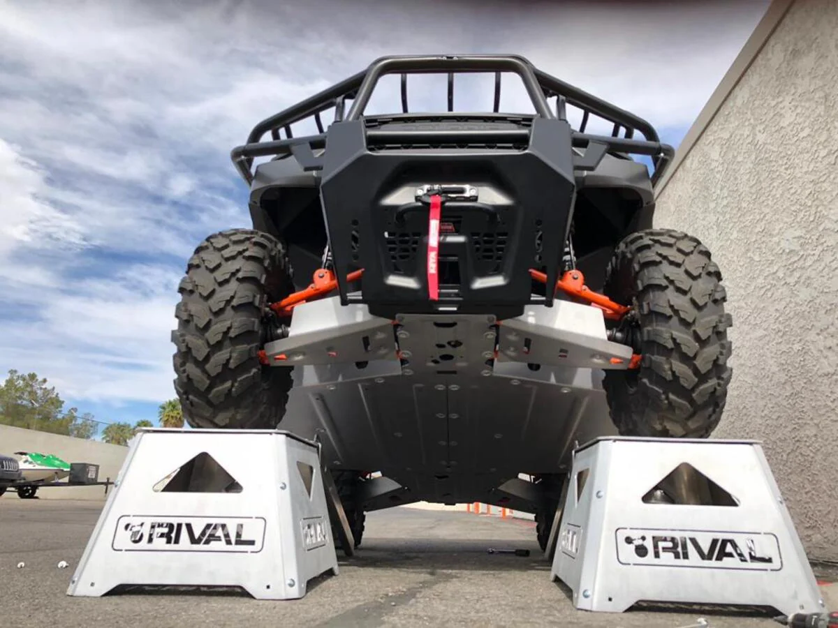 Rival Powersports Polaris Ranger XP 1000 Alloy Central Skid Plate - Image 3