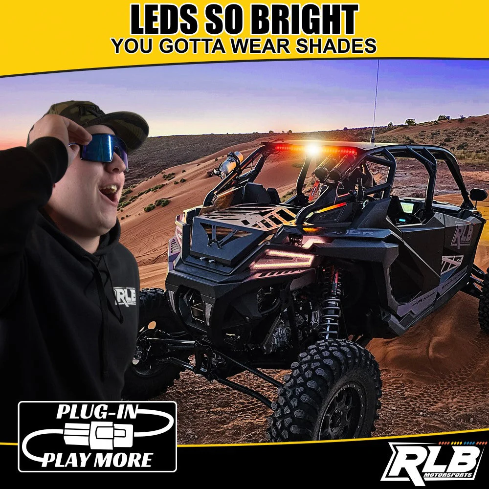 RLB Motorsports Can-Am Maverick R San Felipe Chase Light - Amber/White - Image 3