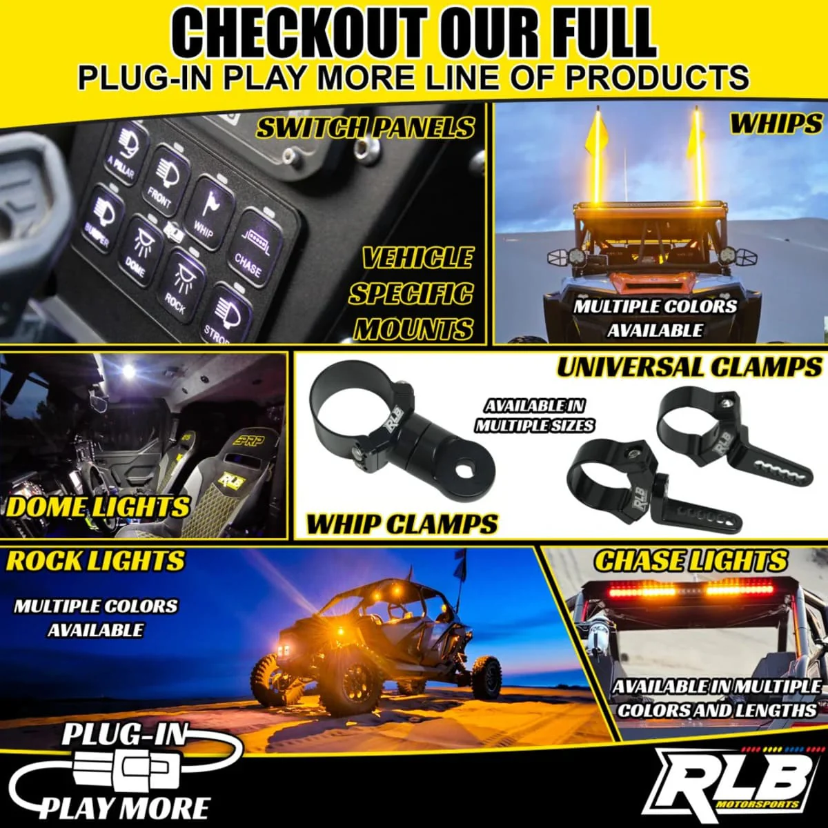 RLB Motorsports Polaris Ranger Dual Color LED Chase Light - Green/White - Image 9