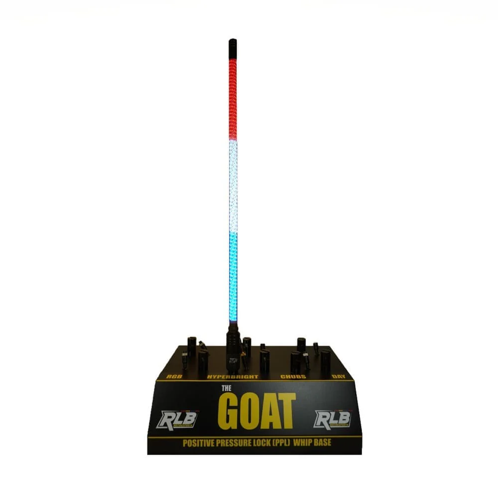RLB Motorsports Solid Color GOAT LED Hyper Bright Whips