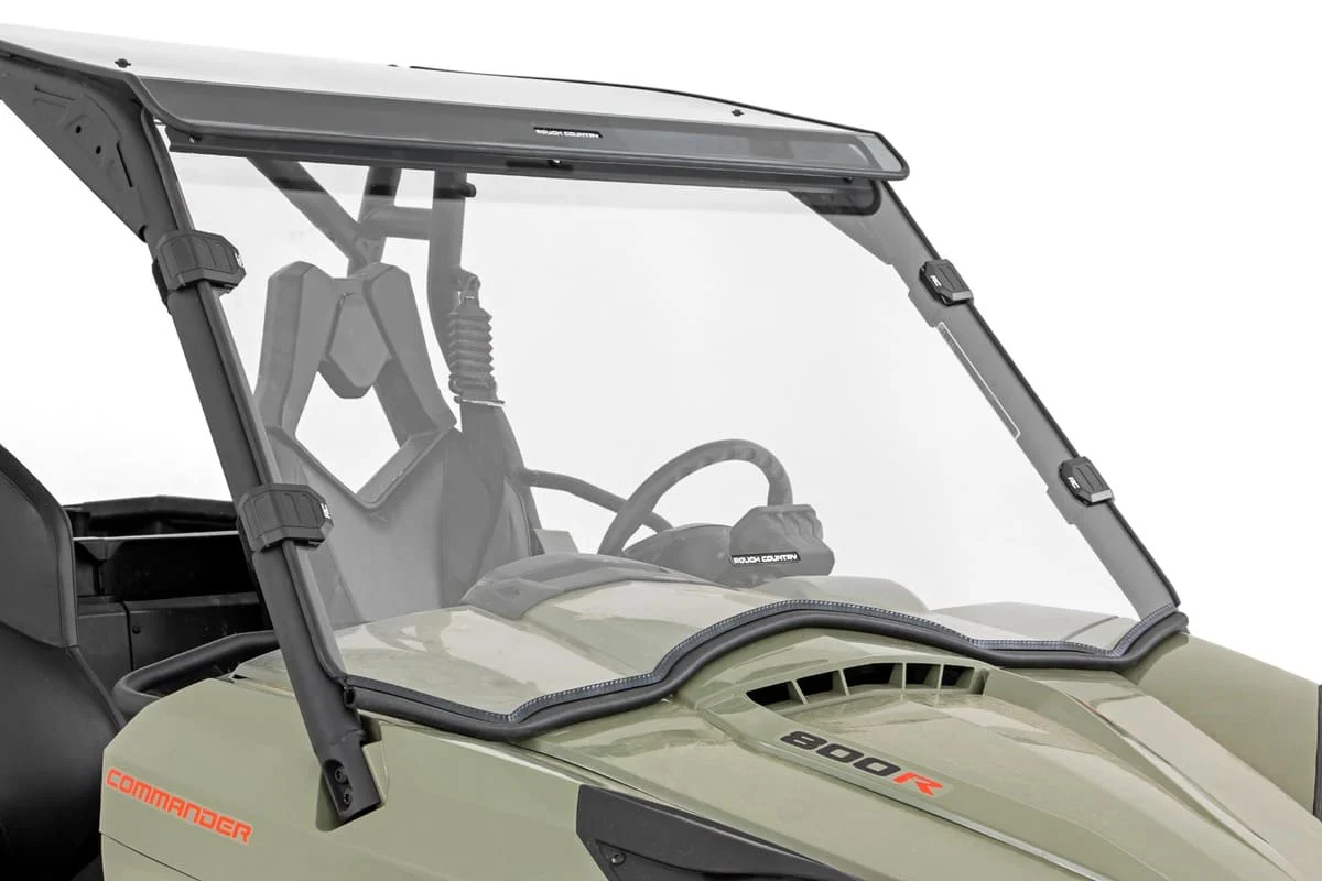 Rough Country Can-Am Commander 1000 R Scratch Resistant Full Windshield - Image 2