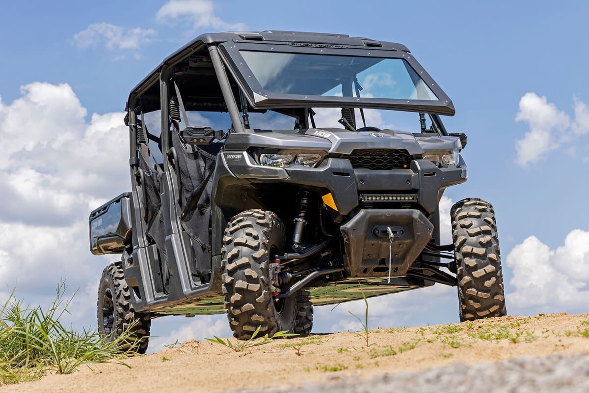 Rough Country Can-Am Defender HD 5/HD 8/HD 9 Ride Height Adjust M1 Front Coil Over Shocks - Image 10