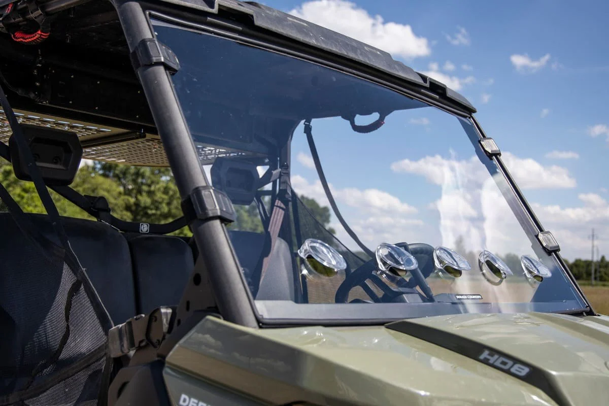 Rough Country Can-Am Defender HD Scratch Resistant Full Windshield - Image 12