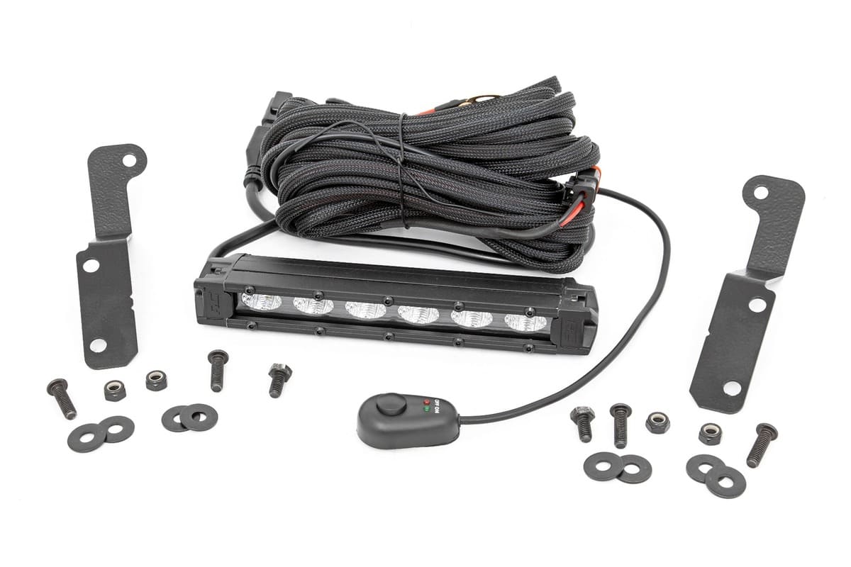 Rough Country Can-Am Maverick X3 6" Black Slimline Cowl Mount LED Light Kit