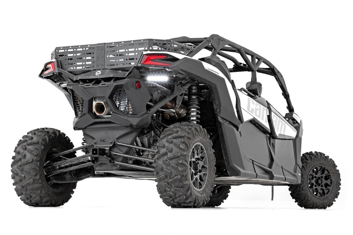 Rough Country Can-Am Maverick X3 6" Black Slimline Pair Tail Light Mount LED Light Kit - Image 4