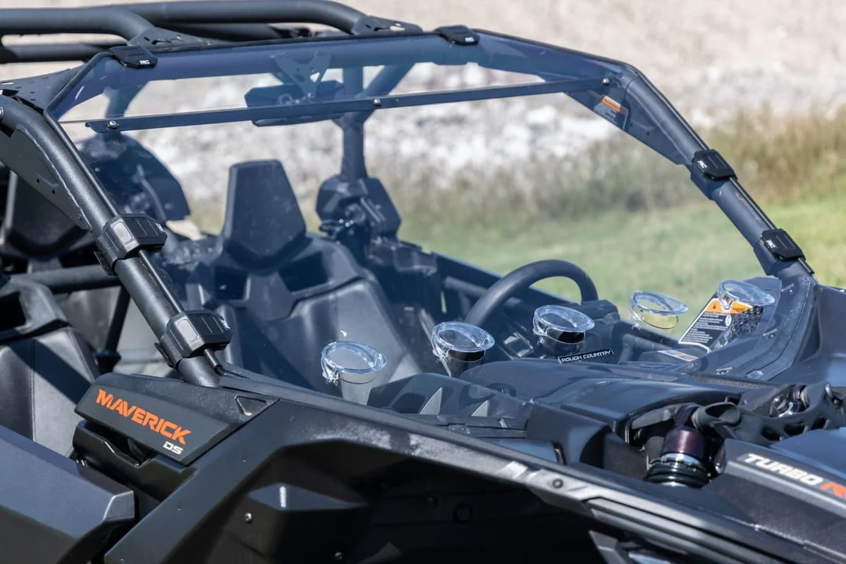 Rough Country Can-Am Maverick X3 Scratch Resistant Vented Full Windshield - Image 5